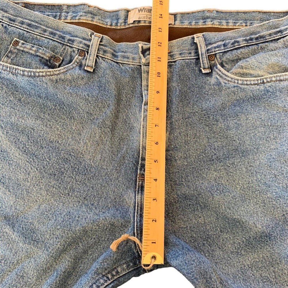 Wrangler Authentics Mens Fleece Lined Insulated Warm Blue Jeans Size 40x30 - Picture 5 of 9